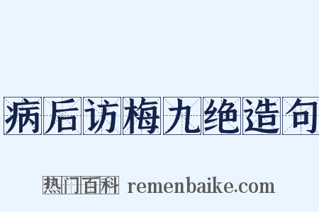 病后访梅九绝造句是什么意思的图片
